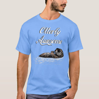 T-shirt Otterly Awesome Funny Cool Otter pun T humor