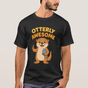 T-shirt Otterly Awesome Punirson d'Animal Mignon