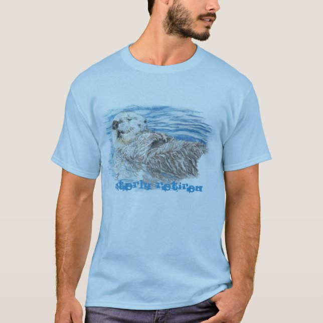 T-shirt Otterly Retraite Humoristique mignon Otter (Devant)