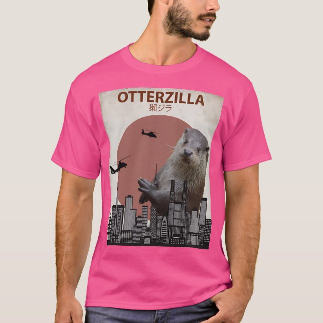 T-shirt Otterzilla - Monster géant Otter (Devant)