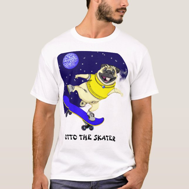 T-shirt Otto el Skater, Roba Miradas, Sonrisas por Doquier (Devant)