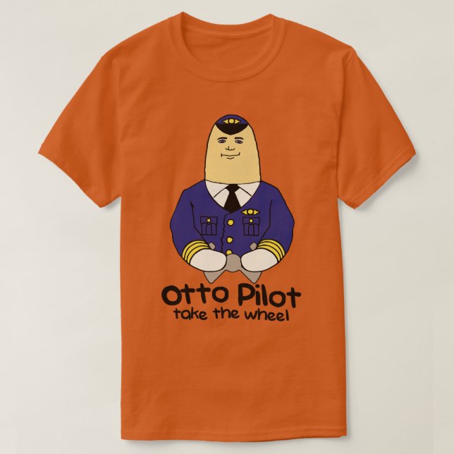 T-shirt Otto Pilot Take the Wheel (Design devant)