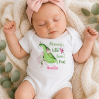 T-shirt ou barboteuse bébé petite fleur à maman