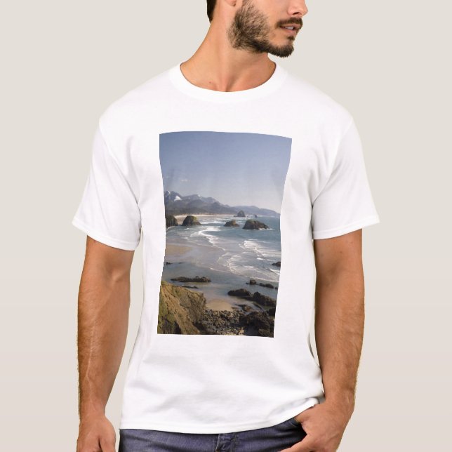 T-shirt OU, côte de l'Oregon, Ecola State Park, vue de (Devant)
