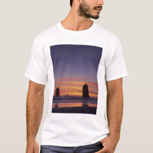 T-shirt OU, Côte de l'Oregon, Plage de Cannon, en-cas au