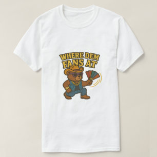 T-shirt Où Dem Fans À - Hip hop Cowboy Teddy Bear