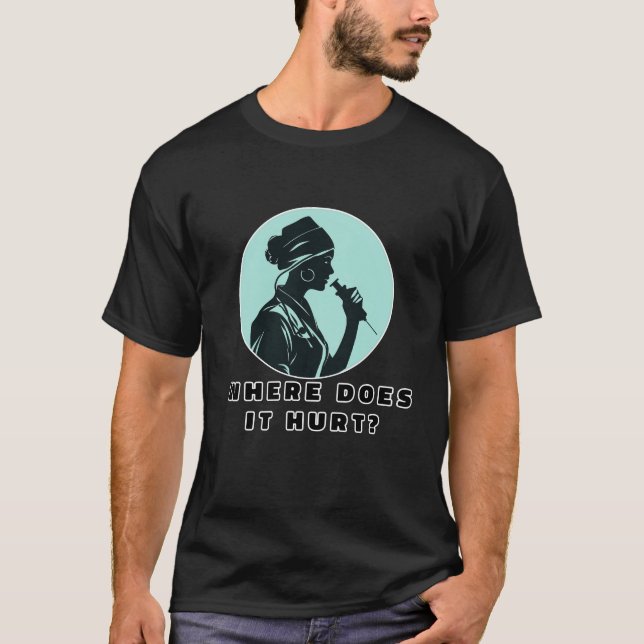 T-shirt Où Est-Ce Que Ça Fait Mal ? (Devant)