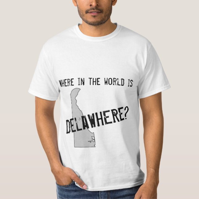 T-shirt Où est Delawhere ? (Devant)