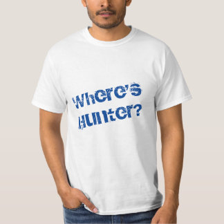 T-shirt Où est Hunter ?T-shirts