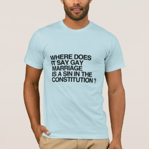 T-shirt OÙ EST-IL DIT QUE LE MARIAGE GAY EST UN PÉCHÉ -.pn