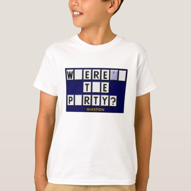 T-shirt Où est la fête ? (Devant)