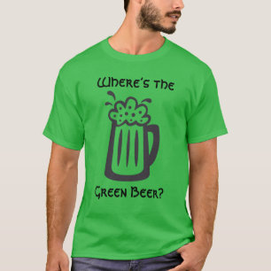T-shirt Où est la fête de la Bière Verte St Patrick