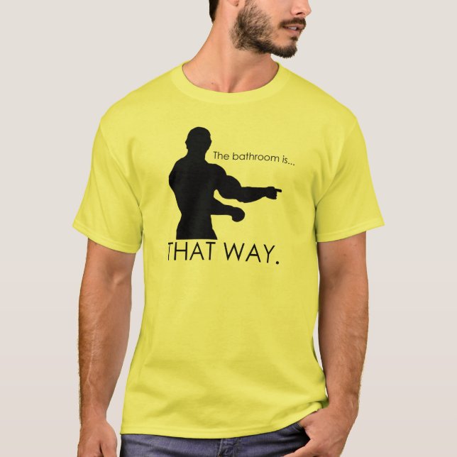 T-shirt où est le bathrrom ? (Devant)