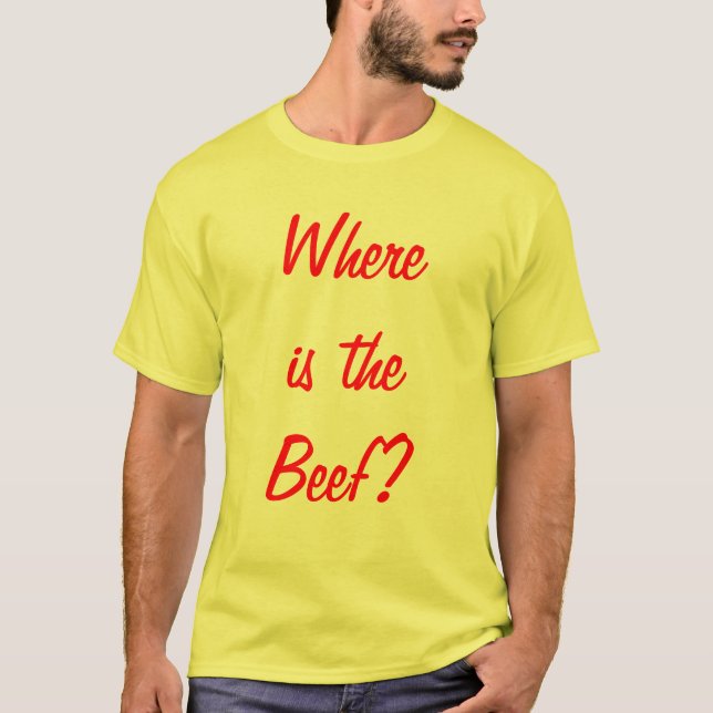 T-shirt Où est le boeuf ? (Devant)
