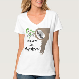 T-shirt Où est le parfum de Sanity Hanging dans les branc