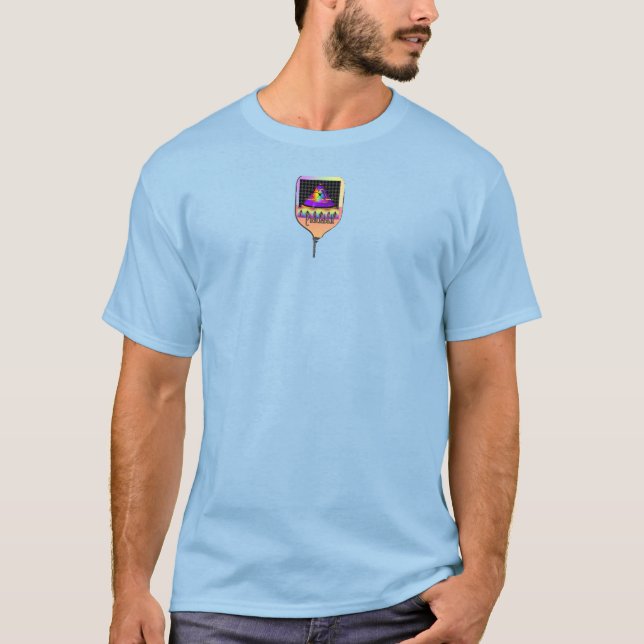 T-shirt Où est le Sun Pickleball Lt Blue (Devant)