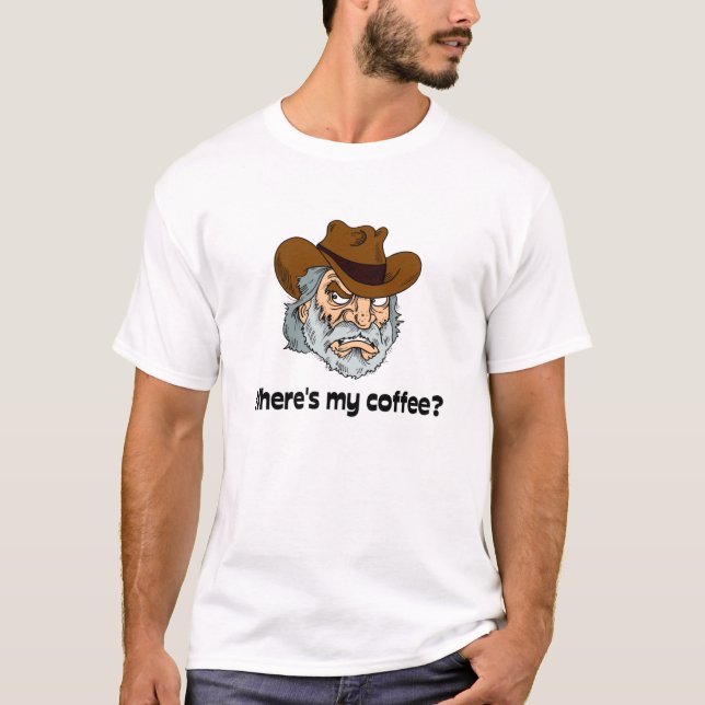 T-shirt Où est mon café ? (Devant)
