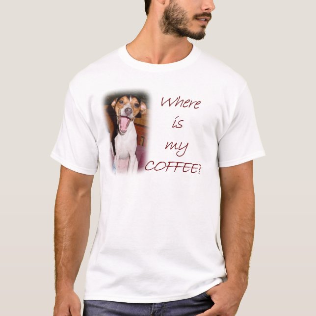 T-shirt Où est mon café ? (Devant)