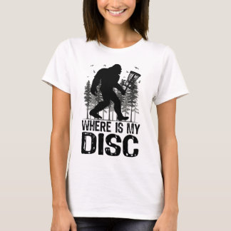 T-shirt Où est Mon Disque ? Bigfoot Disk Golf