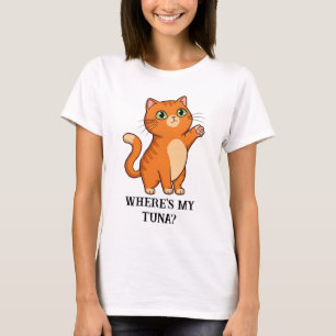 T-shirt Où est My Tuna ? Chat mignon