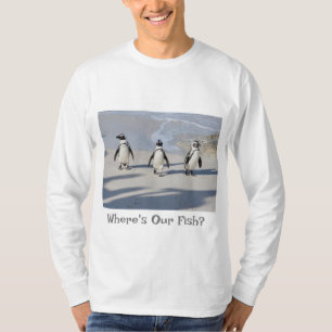 T-shirt Où est Notre Poisson ? Tee - shirt de pingouin.