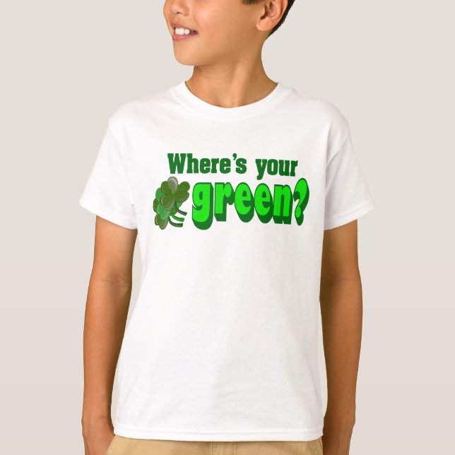 T-shirt Où est ta chemise verte (Devant)