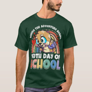 T-shirt Où L'Aventure Commence Guinée Cochon 100e Jour De