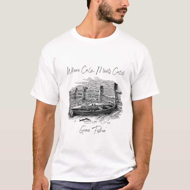 T-shirt Où le Calme Rencontre la Capture (Devant)