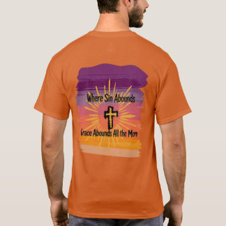 T-shirt Où le péché abonde la grâce abonde plus Coucher de