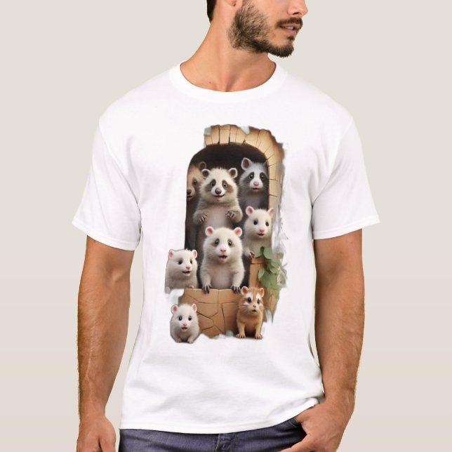T-shirt Où Les Animaux Disparaissent Plutôt ! (Devant)