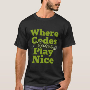 T-shirt Où Les Codes Jouent Nice, Les Télécoms