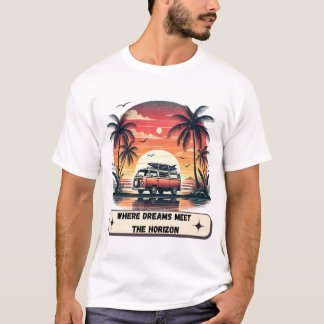 T-shirt Où les rêves rencontrent l'horizon