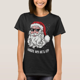 T-shirt Où Mes Hôtes Au Pajamas De Noël Père Noël Humo Adu