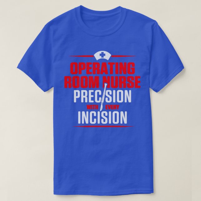 T-shirt OU salle d'opération Incision infirmière Incision  (Design devant)
