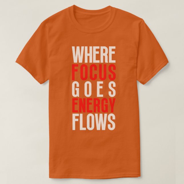 T-shirt Où se concentre les flux d'énergie 2 (Design devant)