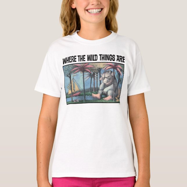 T-shirt Où Sont Les Choses Sauvages | Couverture de livre (Devant)