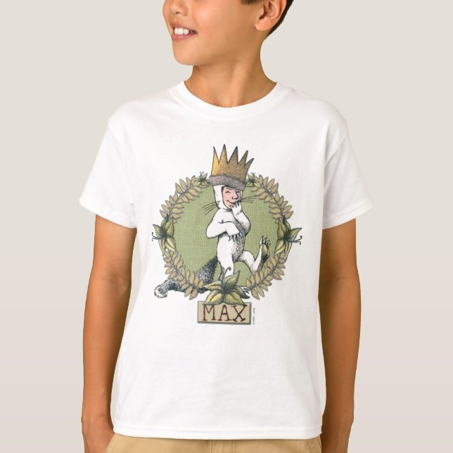 T-shirt Où sont les monstres ? | Badge de Max (Devant)