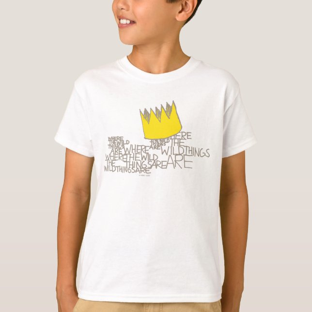 T-shirt Où sont les monstres | Crown (Devant)