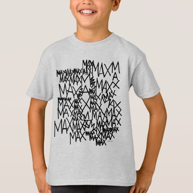 T-shirt Où sont les monstres ? | Max à répétition (Devant)