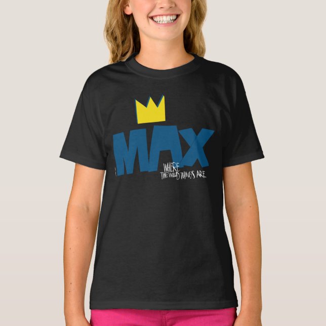 T-shirt Où sont les monstres | Max et couronne (Devant)