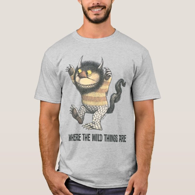 T-shirt Où sont les monstres | Monstre (Devant)