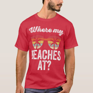 T-shirt Où sont mes plages Tank Top drôle de vacances à la