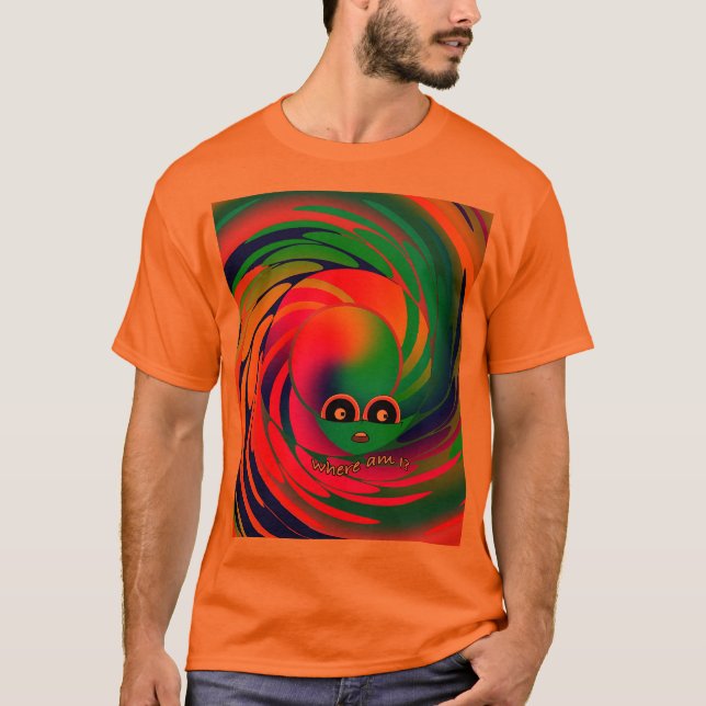 T-shirt Où suis-je ? Hommes (Devant)