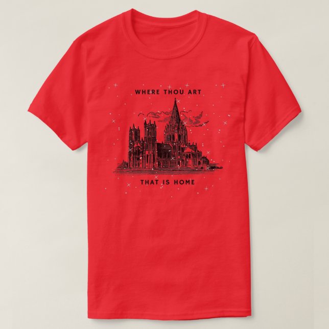 T-shirt Où tu es qui est chez toi (Design devant)