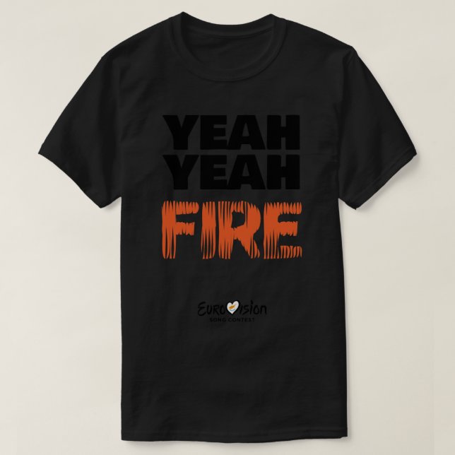 T-shirt Ouais Fire - Fuego par Eleni Foureira Merchandi (Design devant)