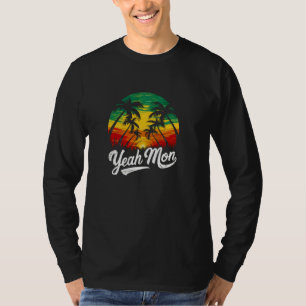T-shirt Ouais Mon Jamaïcain Vintage Jamaïque Vacances Regg