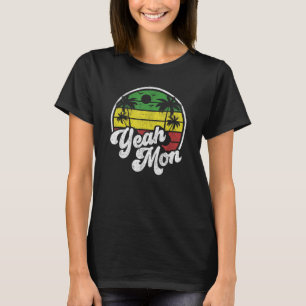 T-shirt Ouais Mon Vintage Jamaïque Reggae Jamaïcain Vacanc