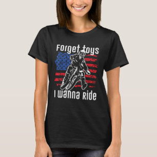 T-shirt Oublie les jouets je veux rouler Motocross Motard
