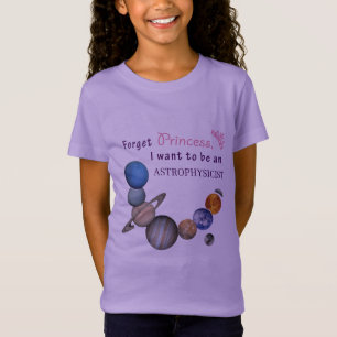 T-Shirt Oublie Princesse - Astrophysicienne