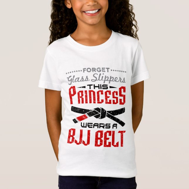 T-Shirt Oublier Chaussures en verre Princesse Porte BJJ Be (Devant)